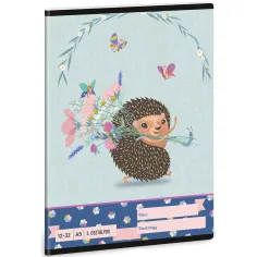 Ars Una: Flores Frescas A/5 cuaderno de líneas para 3er grado 12-32
