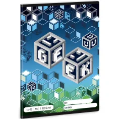 Ars Una: Geek cuaderno de rayas A/5 16-32 para 2.º grado