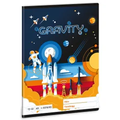Ars Una: Gravity astronauta cuaderno de líneas A/5 de 3er grado