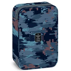 Ars Una: Hyde estuche de múltiples niveles camuflaje azul 15,5x22,5x4,5cm