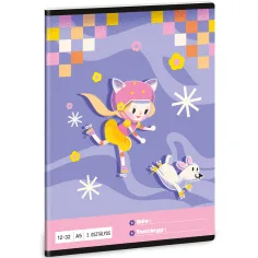Ars Una: Keep Rolling cuaderno de líneas para 3er grado 12-32 A/5