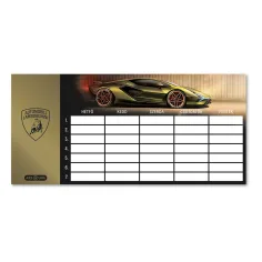 Ars Una: Lamborghini de color dorado, horario de una cara y doble cara