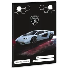 Ars Una: Lamborghini gris cuaderno de líneas de 2º grado A/5 16-32