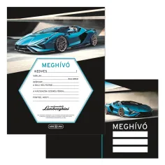 Ars Una: Lamborghini set de invitaciones de 10 piezas con sobre