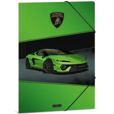 Ars Una: Lamborghini verde carpeta con goma tamaño A/4
