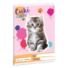Ars Una: Lindos Animales - Gato Persa A/5 Cuaderno de líneas para 1er grado 14-32
