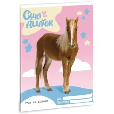 Ars Una: Lindos Animales - Poni Palomino cuaderno a cuadros A/5 27-32