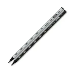 Ars Una: Madera negra, lápiz de grafito triangular con patrón de estrellas HB en varias versiones