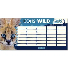 Ars Una: Máté Bence Icons of the Wild-Serval calendario escolar de una cara, doble cara