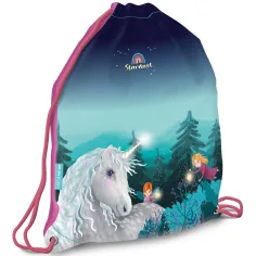 Ars Una: Mochila de deporte con estampado de unicornio Stardust, 32x42cm