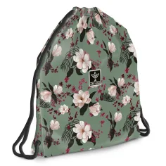 Ars Una: Mochila de deporte Flowery Green para adolescentes, 37,5x46cm