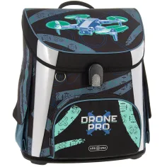 Ars Una: Mochila escolar compacta ergonómica Drone Pro con cierre magnético, mochila 33x41x24cm