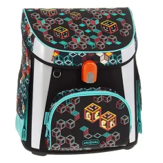 Ars Una: Mochila escolar compacta Geek con cierre magnético 33x41x24cm