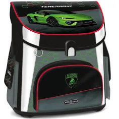 Ars Una: Mochila escolar ergonómica con cierre magnético con diseño de Lamborghini, 33x41x24cm