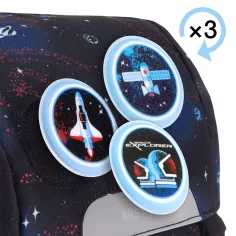 imagen de Ars Una: mochila escolar Space explorer easy-pack, mochila 27x38x18cm 6