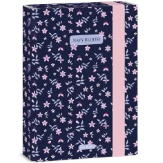 Ars Una: Navy bloom caja de cuadernos A/5