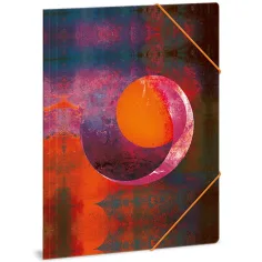 Ars Una: Orange Moon carpeta elástica A/4