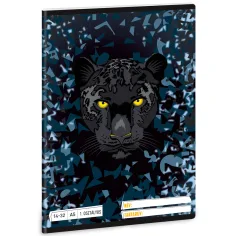 Ars Una: Pantera Negra A/5 cuaderno de líneas para 1er grado 14-32