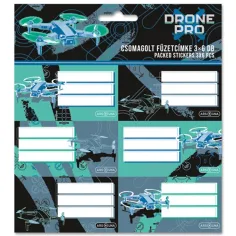 Ars Una: Paquete de etiquetas para cuadernos Drone Pro 3x6 unidades