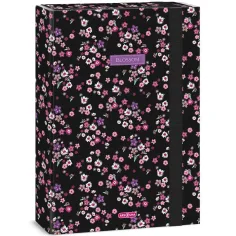Ars Una: Pearl Blossom Black A/4 caja de cuadernos