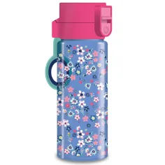 Ars Una: Pearl Blossom Blue botella floral libre de BPA 475ml