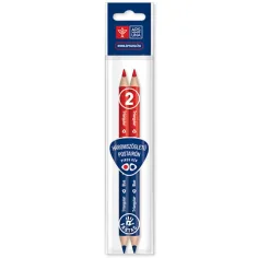 Ars Una: Rotulador triangular, Jumbo - rojo-azul - 2ud