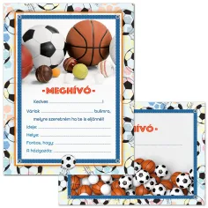 Ars Una: Set de invitaciones de 10 piezas con diseño de pelotas