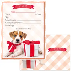 Ars Una: Set de invitaciones de 10 piezas con perrito y sobre