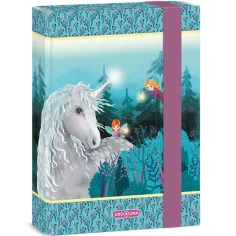Ars Una: Stardust caja de cuadernos blanca con diseño de unicornio y hada A/5