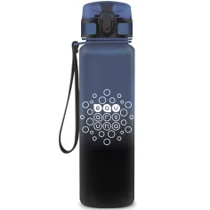 Ars Una: Stormy Night botella de 600 ml en degradado azul-negro mate libre de BPA