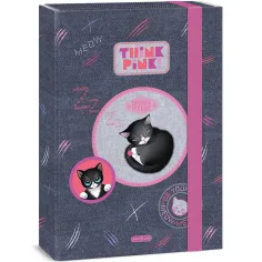 Ars Una: Think Pink caja de cuadernos linda con gatos A/4