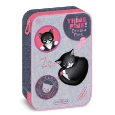 Ars Una: Think Pink estuche de lápices de múltiples niveles 15,5x22,5x4,5cm