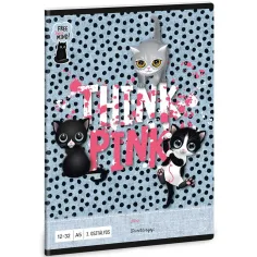 Ars Una: Think Pink lindo cuaderno de líneas para 3er grado 32 hojas A/5