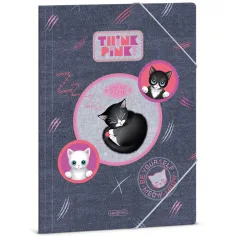 Ars Una: Think Pink lindo dossier con gatos tamaño A/4