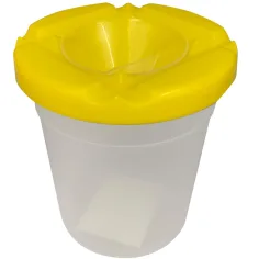 Ars Una: Vaso limpiador de pinceles en color amarillo