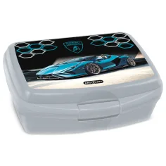 ArsUna: Caja de almuerzo Lamborghini gris 16,5x6x13,5cm