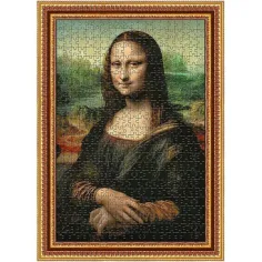 ArtFrame: Leonardo Da Vinci - Mona Lisa puzzle de 500 piezas con marco - Trefl