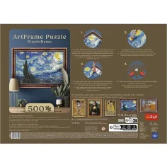 imagen de ArtFrame: Van Gogh - Noche estrellada puzzle de 500 piezas con marco - Trefl 3