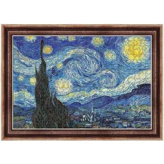 ArtFrame: Van Gogh - Noche estrellada puzzle de 500 piezas con marco - Trefl