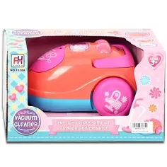 Aspiradora electrónica rosa con luz 22cm