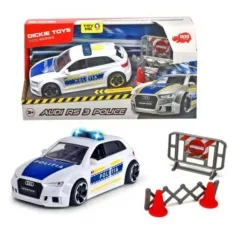 Audi RS 3 coche de policía con efectos de luz y sonido 24cm - Dickie Toys