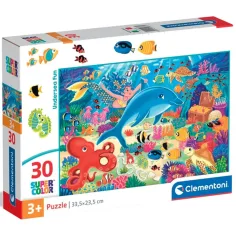 Aventuras bajo el mar rompecabezas supercolor de 30 piezas - Clementoni