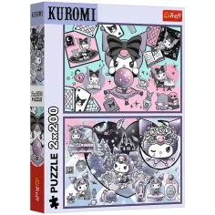 Aventuras mágicas de Kuromi puzzle de 2x200 piezas - Trefl