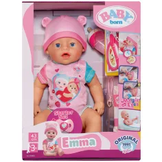 imagen de Baby Born: Conjunto de muñeca interactiva Emma con accesorios de 43 cm - Zapf Creation 3