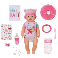 imagen de Baby Born: Conjunto de muñeca interactiva Emma con accesorios de 43 cm - Zapf Creation 4