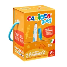 Baby set de rotuladores lavables de 24 piezas - Carioca