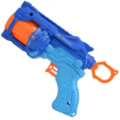 imagen de Bala de espuma: arma de tiro manual Reflex 4 con cargador rotativo y diana de 22cm 2