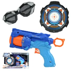 Bala de espuma: arma de tiro manual Reflex 4 con cargador rotativo y diana de 22cm