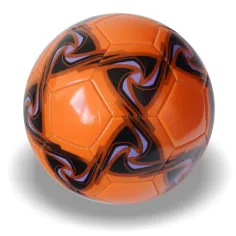 imagen de Balón de fútbol de cuero sintético colorido en varias versiones de 22 cm 5