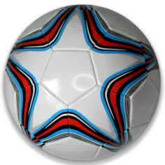 imagen de Balón de fútbol de imitación de cuero con diseño de estrellas en varias versiones de 22 cm 3